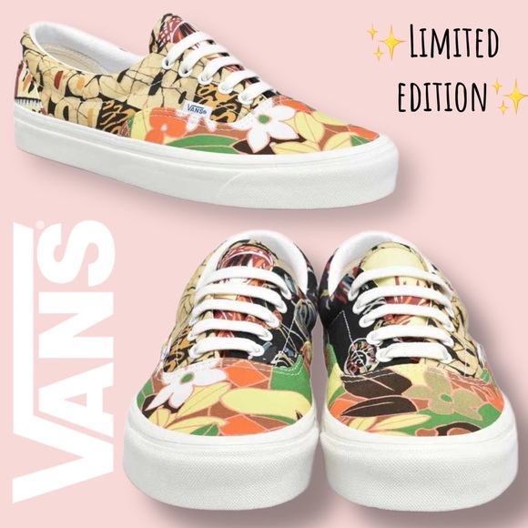 NEW Vans Hoffman California Era 95 Hawaiian Floral Sneakers Unisex W 7 BRAND NEW - Picture 2 of 9